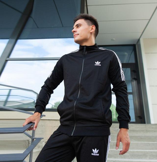 Мужской спортивный костюм Adidas 90-х черного цвета (Спортивный костюм Адидас черный) купить в интернет-магазине
